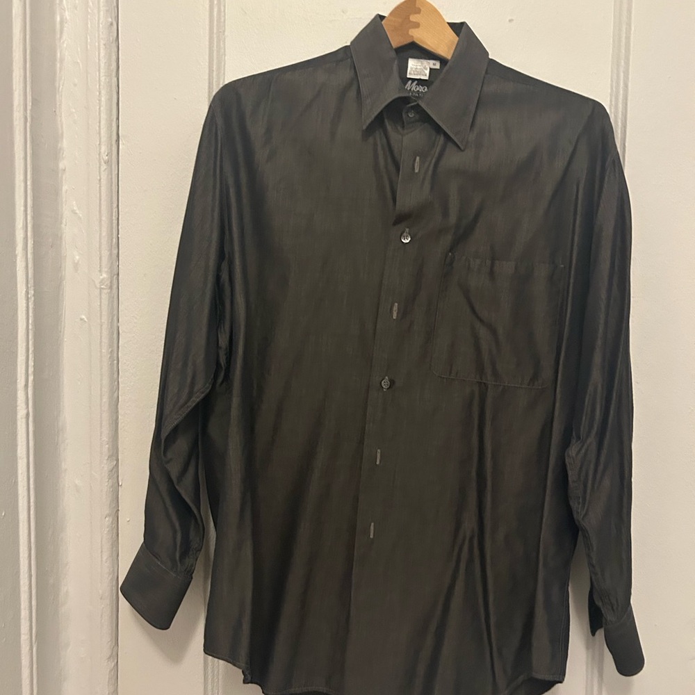 Men's Long-Sleeve Dress Shirt - dark gray